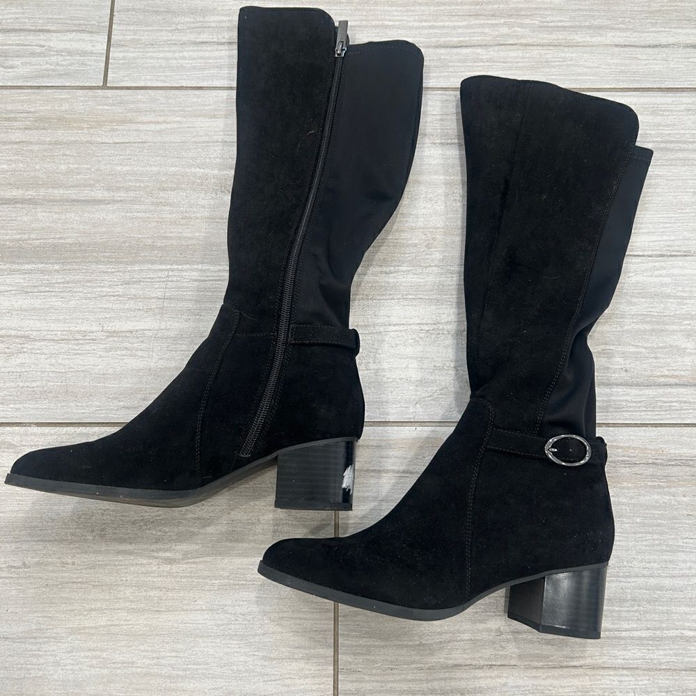 Suede Tall Boots